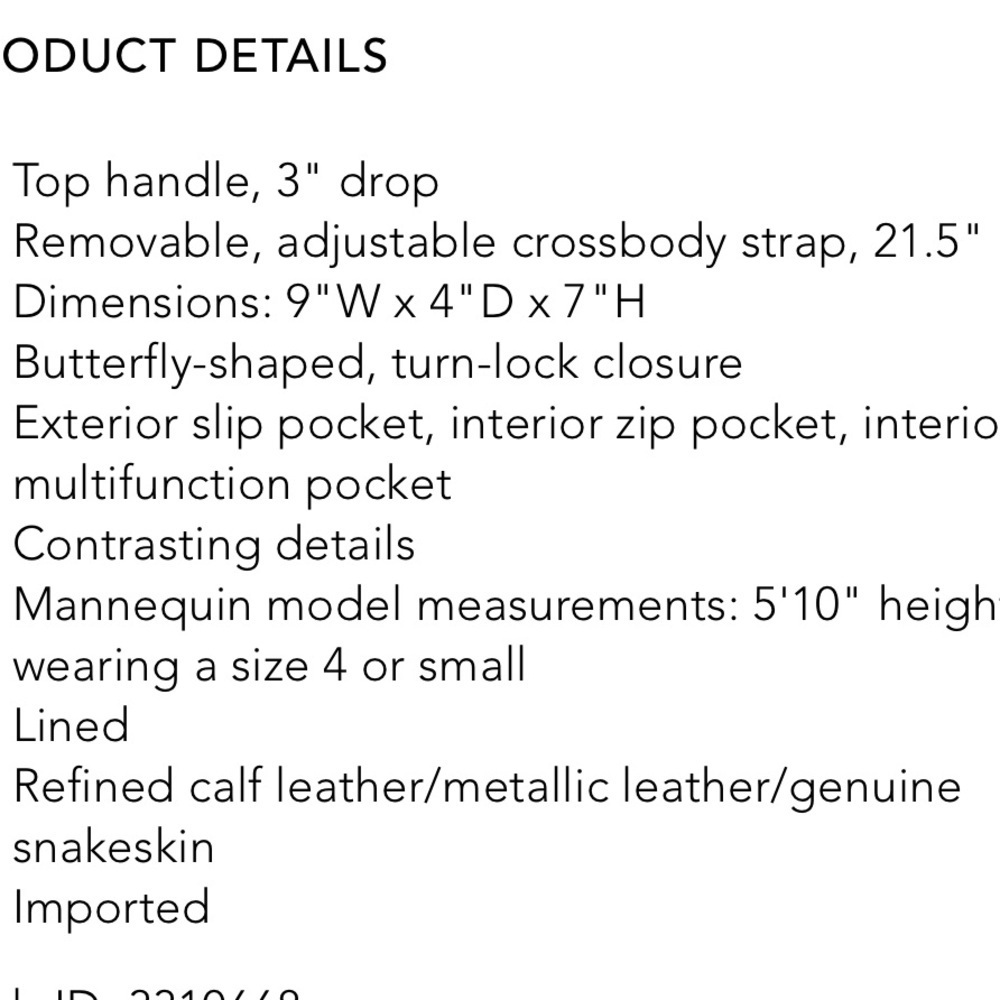 NWT! Coach top handle with butterfly turn lock crossbody. - Picture 9 of 12